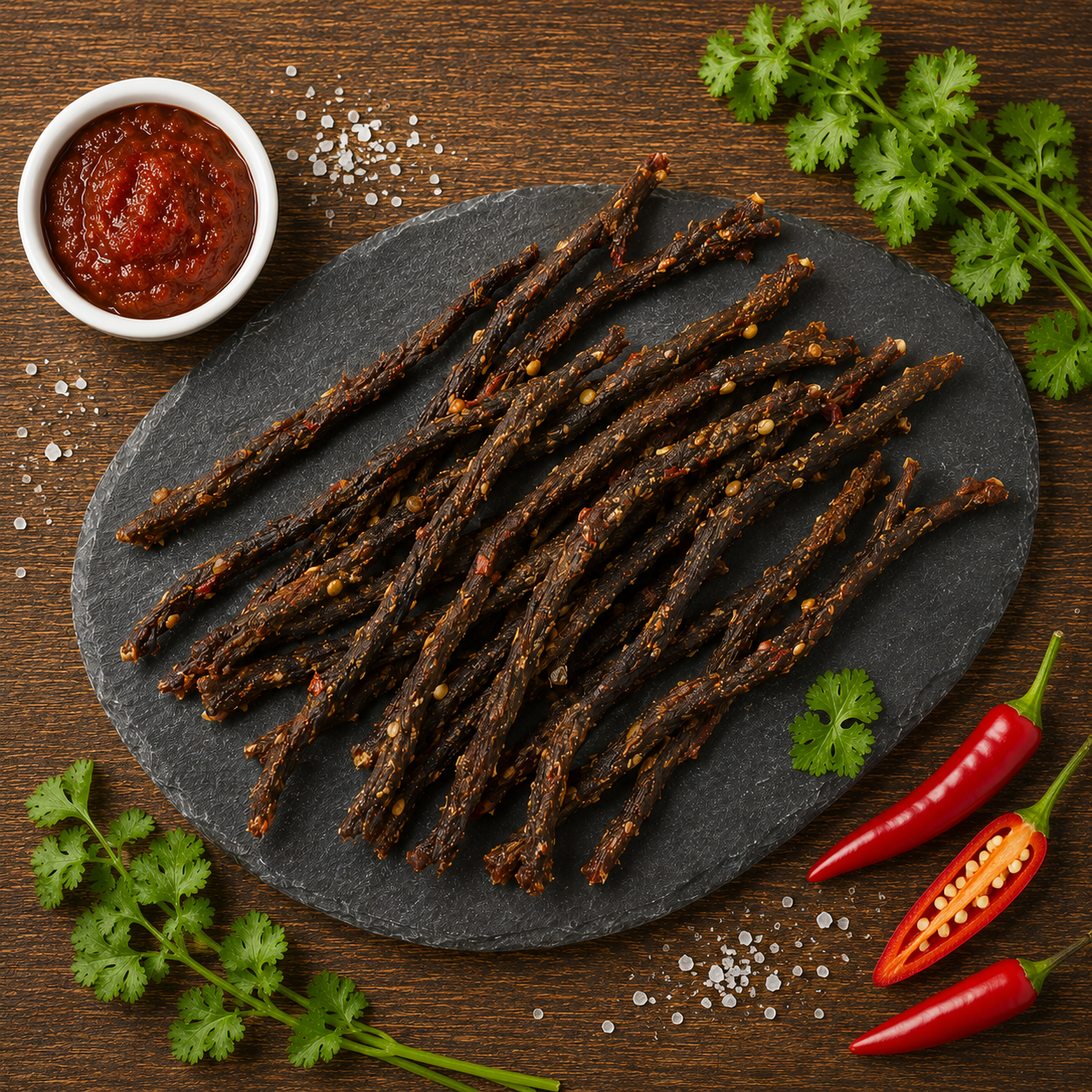 Chilli-Chutney Beef Sticks